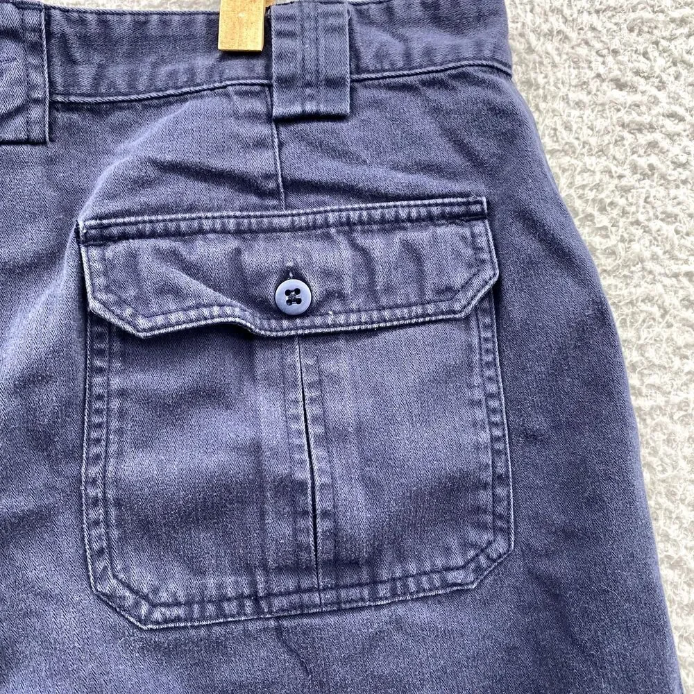 Nike Golf Shorts 32 x 8* Navy Canvas Front Pocket Classic 90's Performance Men's